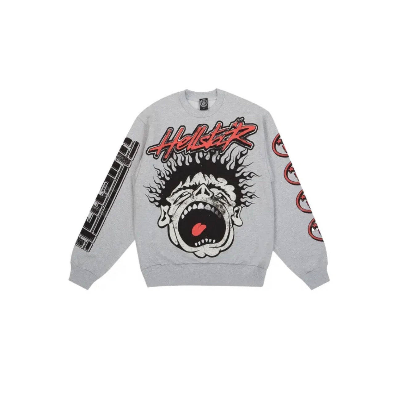 Hellstar Records Crewneck - Grey
