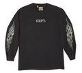 Gallery Dept. Flames L/S Tee - Black