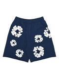 Denim Tears The Cotton Wreath Sweatshorts - Navy