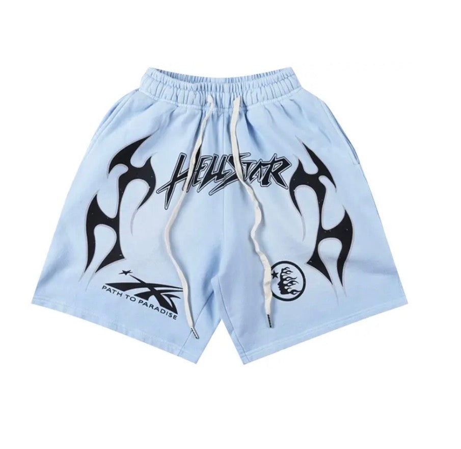Hellstar Path to Paradise Shorts 'Light Blue'