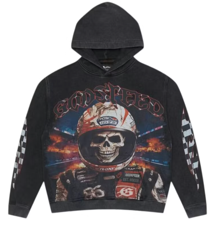 Racer Goldie Hoodie Black