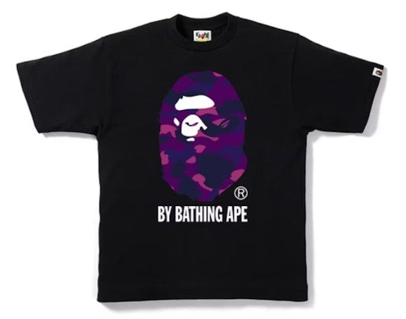 BAPE Color Camo By Bathing Tee Black Purple