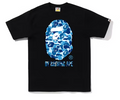 BAPE Blue ABC Camo By Bathing Ape Tee - Black Blue