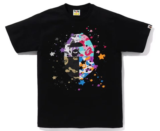 BAPE Us Ape Head Sta Tee Black