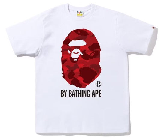BAPE Color Camo By Bathing Ape Tee (FW22) White Red