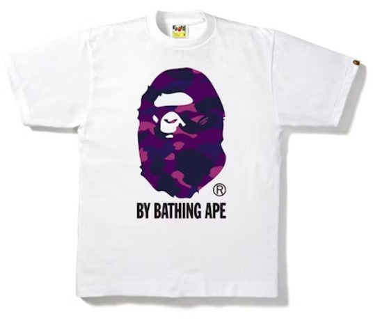 BAPE Color Camo By Bathing Tee White Purple