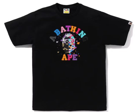 BAPE Us College Sta Tee Black