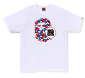 BAPE Store London Bape 30th Anniversary Ape Head Tee - White/Multi