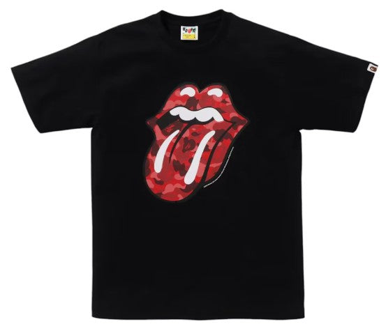 BAPE x Rolling Stones Tee Black