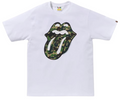 Bape x Rolling Stones Tee White