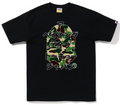 Bape ABC Camo Japanese Letter Tee Black