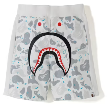 Space Camo Shorts - White