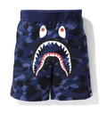 Color Camo Navy Shark Shorts