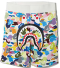 White Multi Camo Shorts