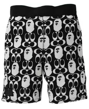 BAPE x Coach Sweat Shorts - Black