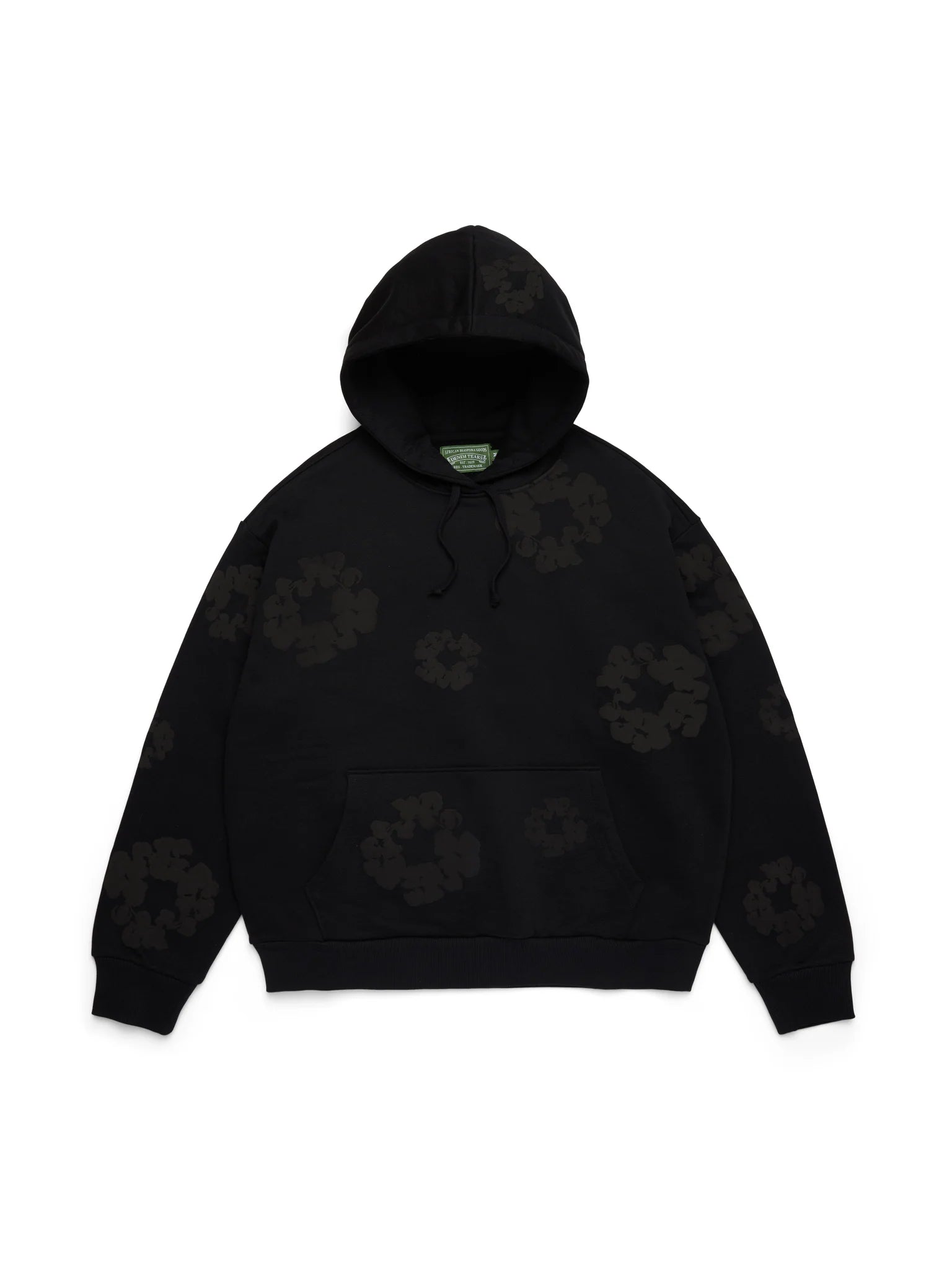 Denim Tears The Cotton Wreath Hoodie - Black
