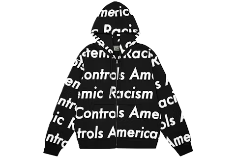 Systemic Racism Controls America Hoodie - Black