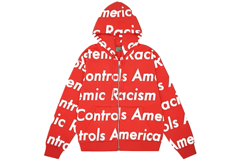 Systemic Racism Controls America Hoodie - Red