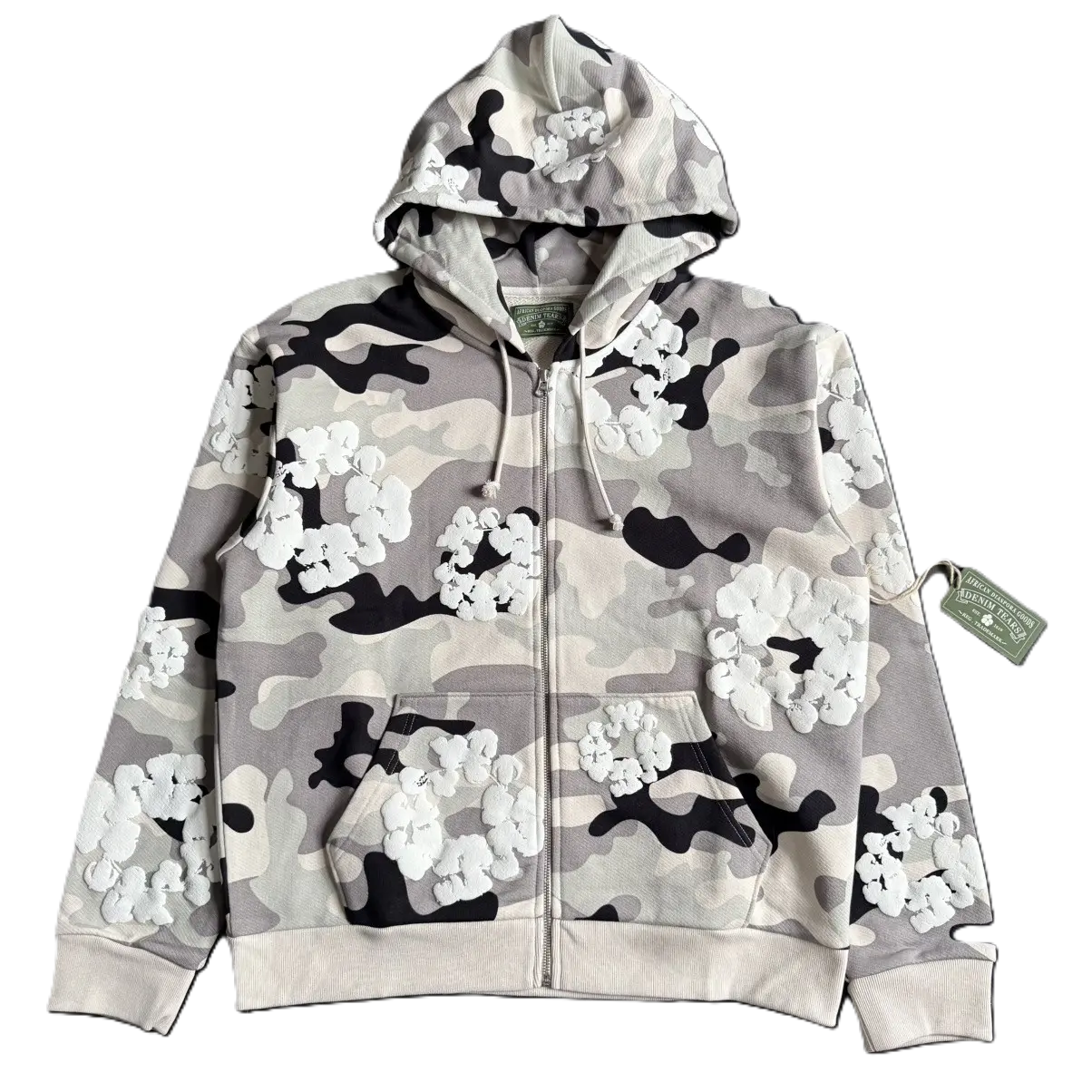 Denim Tears The Cotton Wreath Zip Sweatshirt