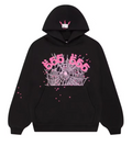 Sp5der Black Angel Number Hoodie
