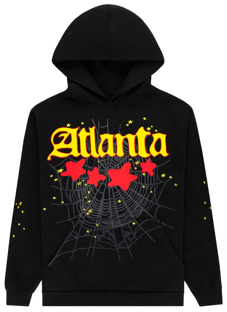 Sp5der Black Atlanta Hoodie