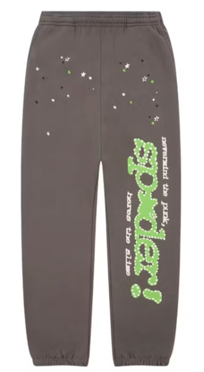 Sp5der Slate Grey P*nk Sweatpants