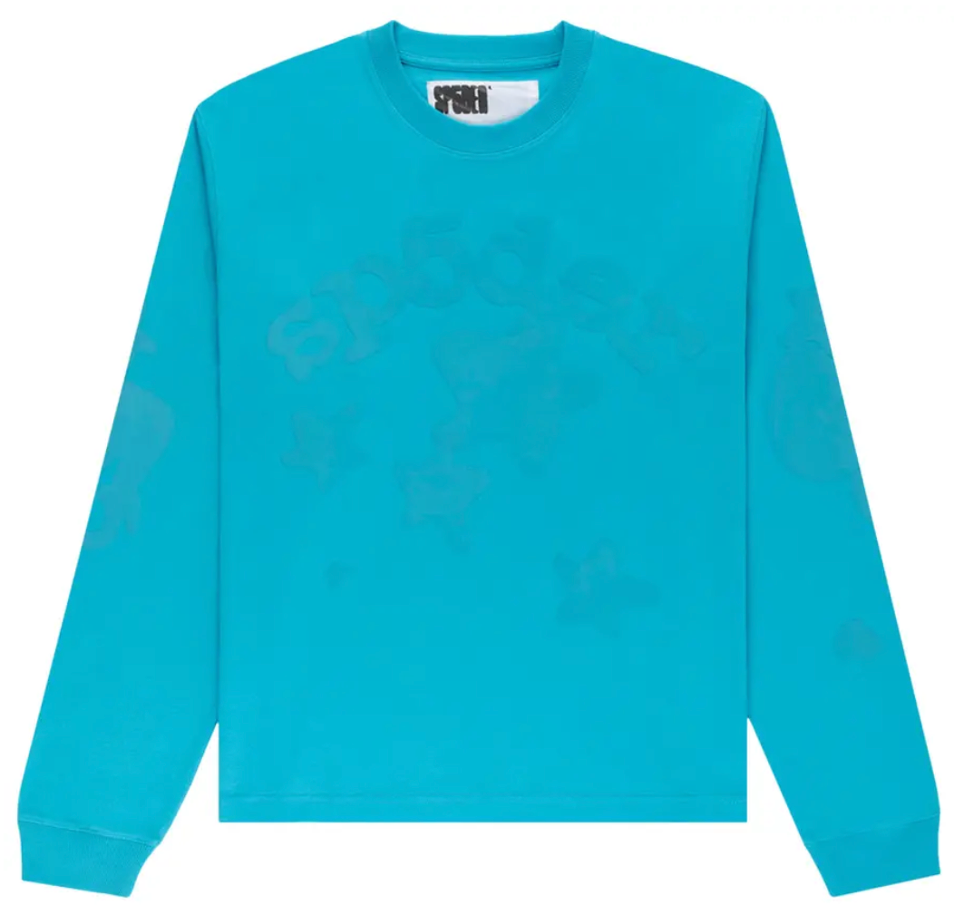Sp5der Ocean Blue Beluga L/S Tee