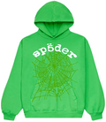 Sp5der Green OG Web V2 Hoodie Green