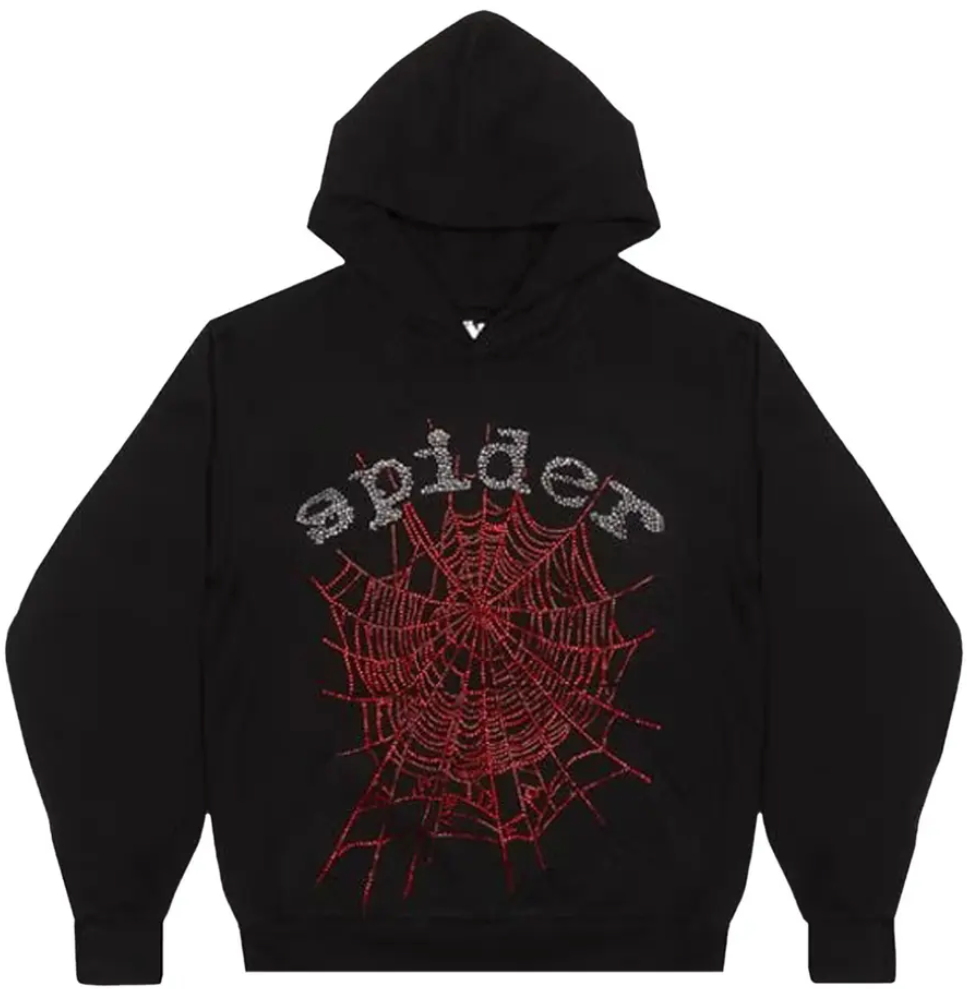 Sp5der Black Rhinestone OG Web V1