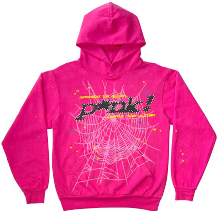 Sp5der Pink Punk V1 Hoodie