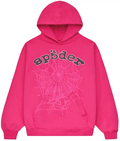 Sp5der Pink OG Web V2 Hoodie