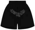 Sp5der Black Sweatshorts Rhimnestone V2