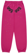Sp5der Pink Angel Number Sweats