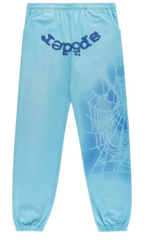 Sp5der OG Web V2 Spray Sweatpant Light Blue