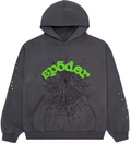 Sp5der Slate Grey Web Hoodie