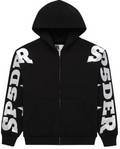 Sp5der Black MX555 Zip Hoodie