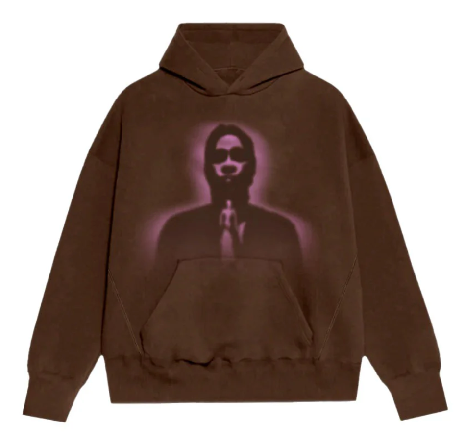 Sp5der Thug Hoodie Angel Brown