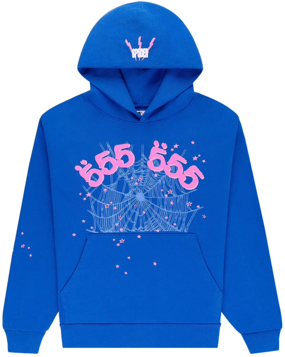 Sp5der Blue angel number hoodie