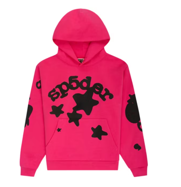 Sp5der Pink beluga hoodie