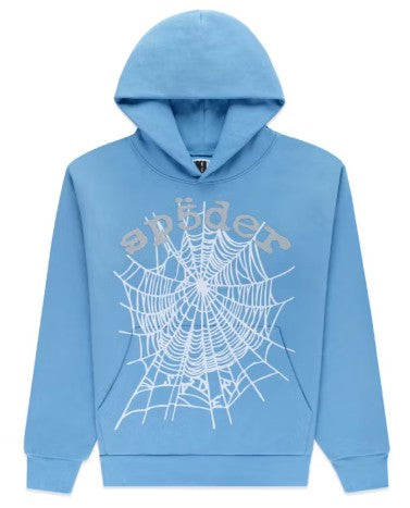 Sp5der OG Web V2 Hoodie Dusty Blue