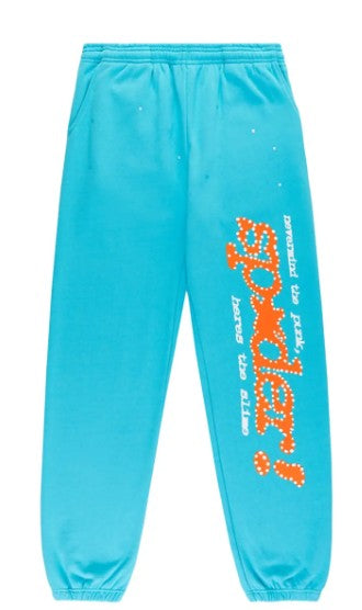 Sp5der Punk V2 Sweatpant Cyan