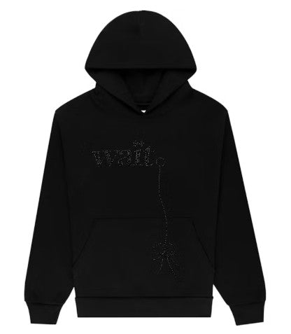 Sp5der Wait Stone Hoodie Black