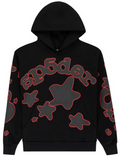 Sp5der Black Beluga Outline Hoodie