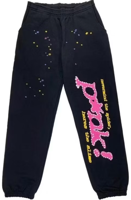 Sp5der Black Punk V1 Sweats