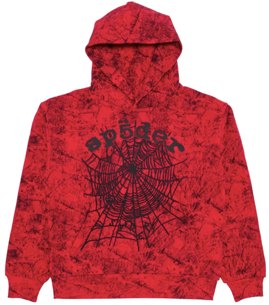 Sp5der Red Og Tree Hoodie