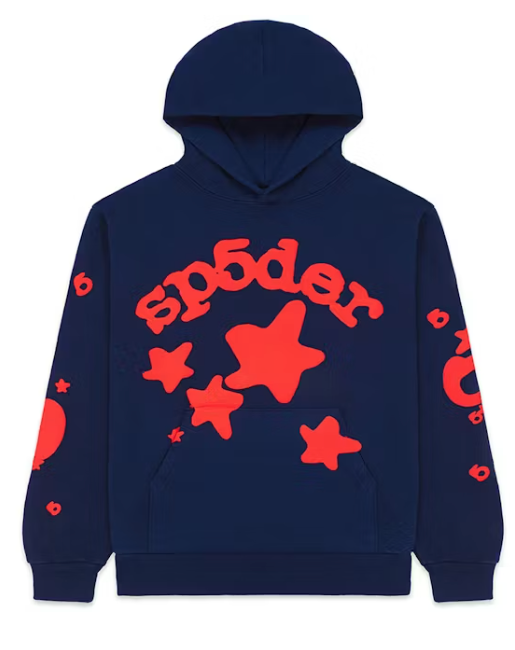Sp5der Navy Beluga Hoodie