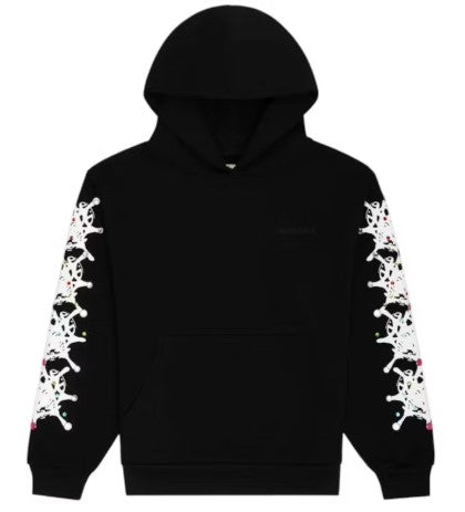 Sp5der Stone Hoodie Black