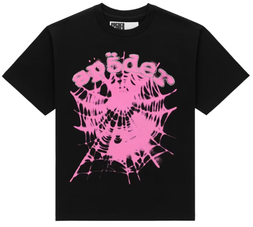 Sp5der Scattered OG Web V2 Tee Black