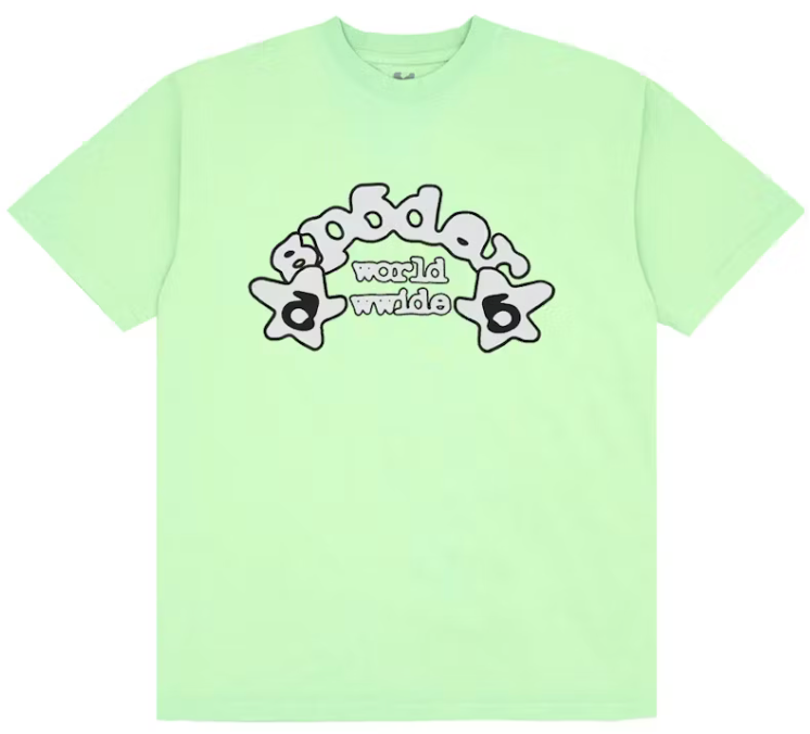 Sp5der Worldwide Tee Slime Green