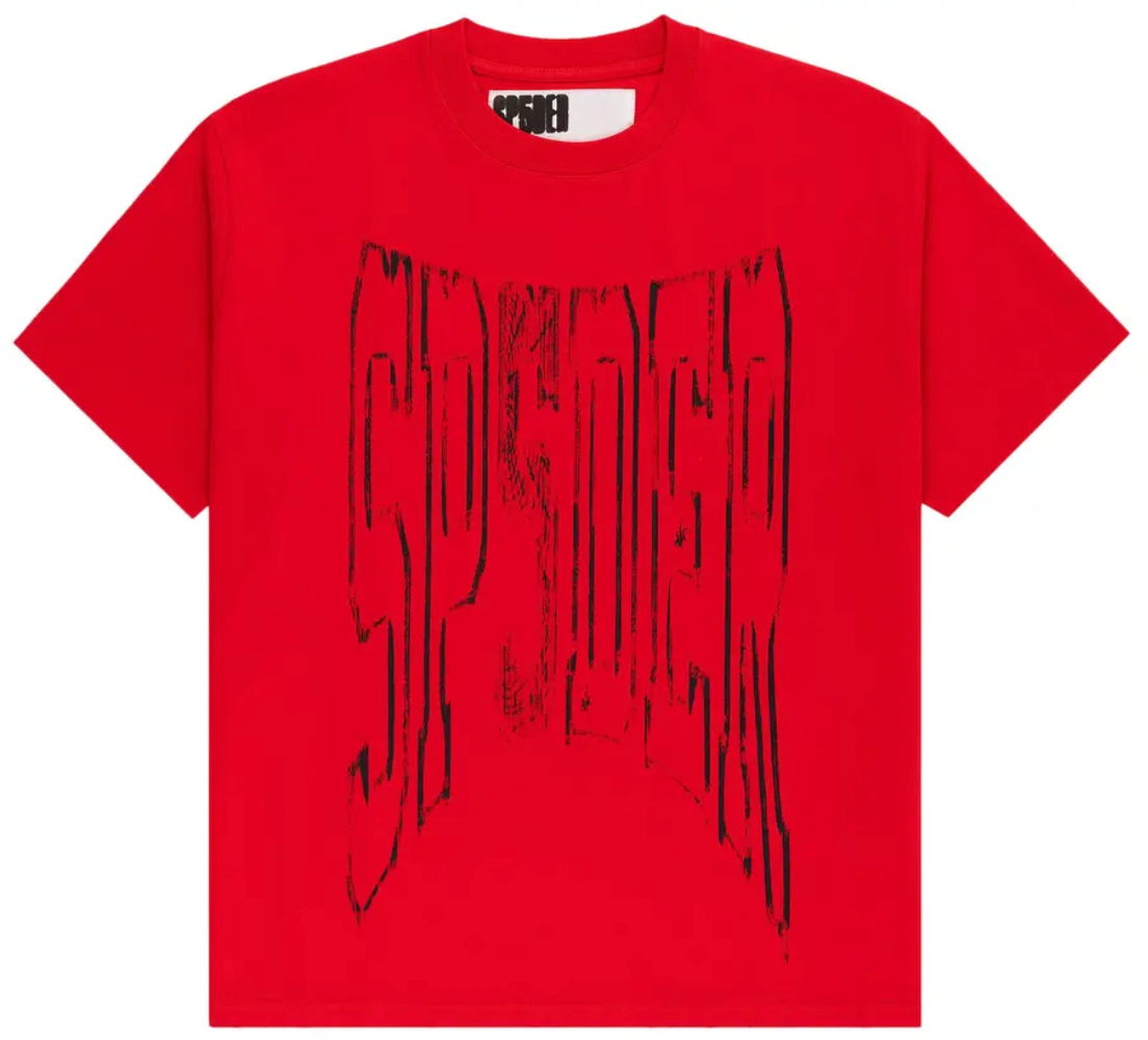 Sp5der Red Collegiate SS Tee
